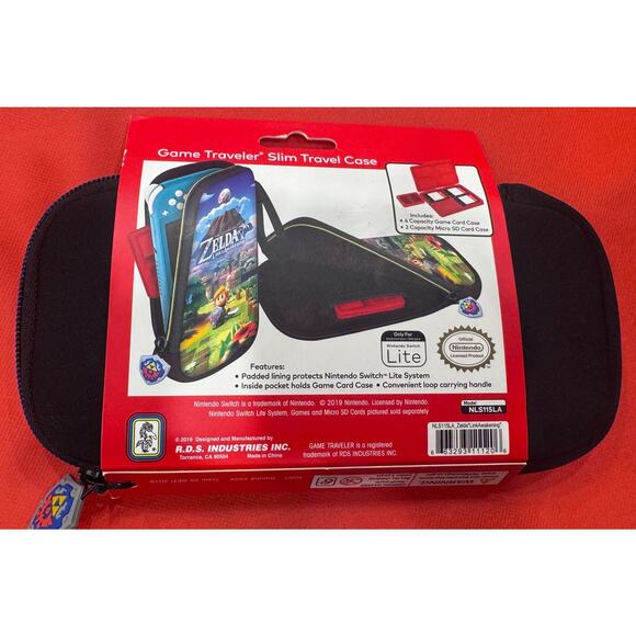 Nintendo Switch Lite Game Traveler Slim Travel Case, Zelda, NEW! - Picture 3 of 3